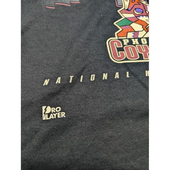 Vintage Phoenix Coyotes Hockey T Shirt Medium Pro Player Dead Stock NWT NEW 90's - Picture 8 of 13